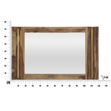 LUSTRO ELEGANT SHEESHAM 120X3X73 cm (WYMIAR WEWNĘTRZNY 57X84 cm)